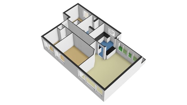 Floorplan - Schiedamseweg 208B, 3025 AM Rotterdam